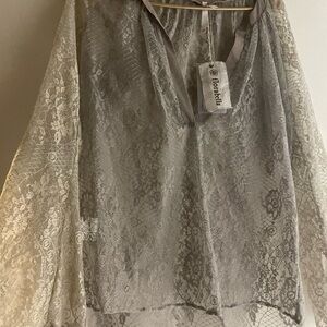 flora bella pechino lace tunic top XS